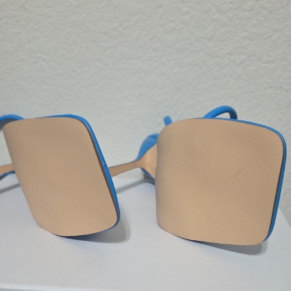 Blue Strappy Heeled Sandals - Picture 6 of 8